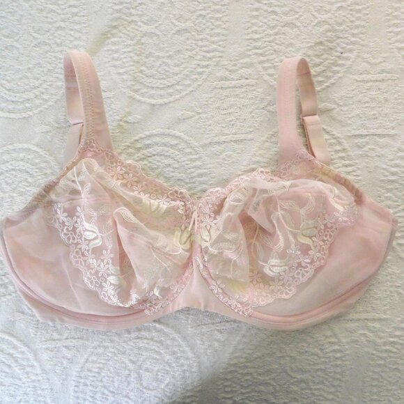 Wacoal 85569 Lace Underwire Bra Light Pink Size 32G Unlined Floral - Picture 5 of 5